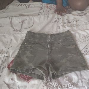 army styled shorts